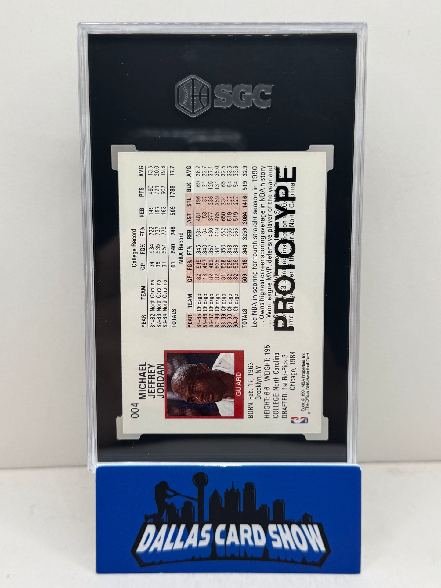 1991-92 NBA Hoops #004 Michael Jordan Prototype SGC 9