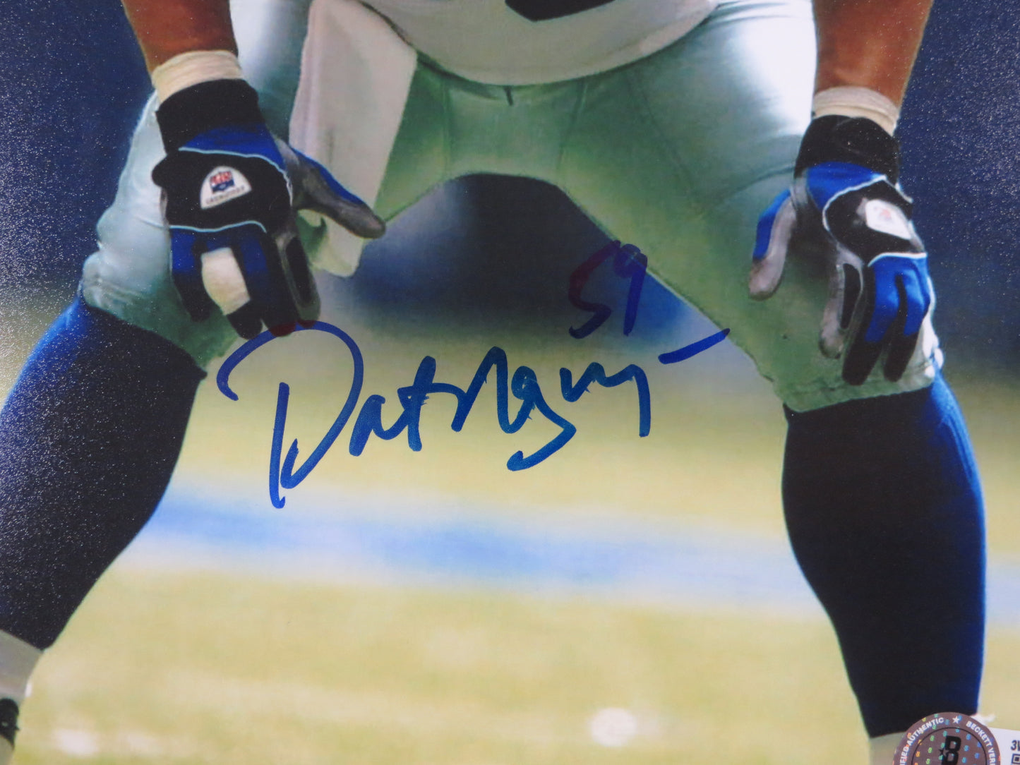 DAT NGUYEN DALLAS COWBOYS SIGNED 8x10 PHOTO Texas A&M Aggies FOCUSED BAS