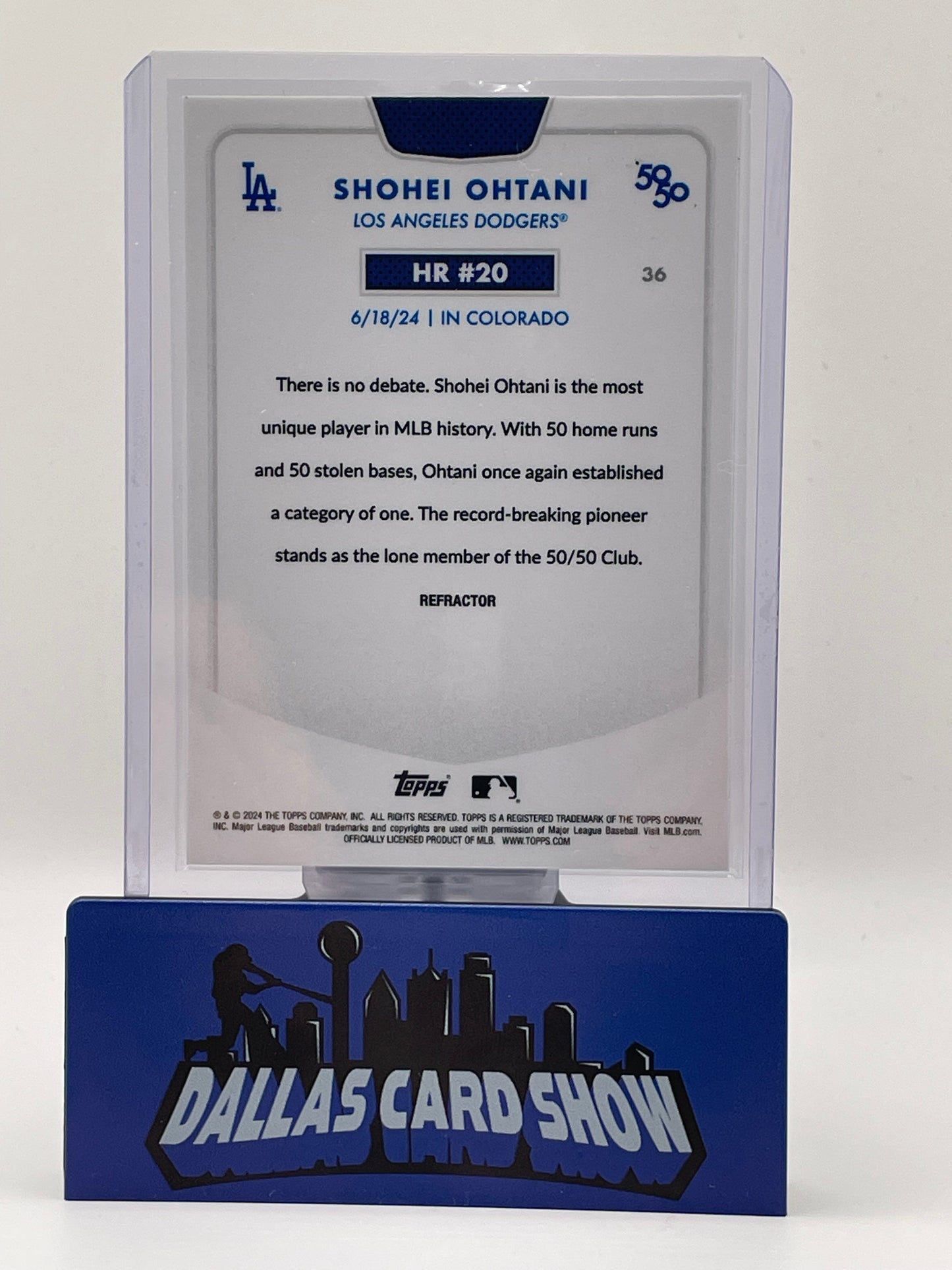 2024 Topps Chrome 50/50 #36 Shohei Ohtani Refractor