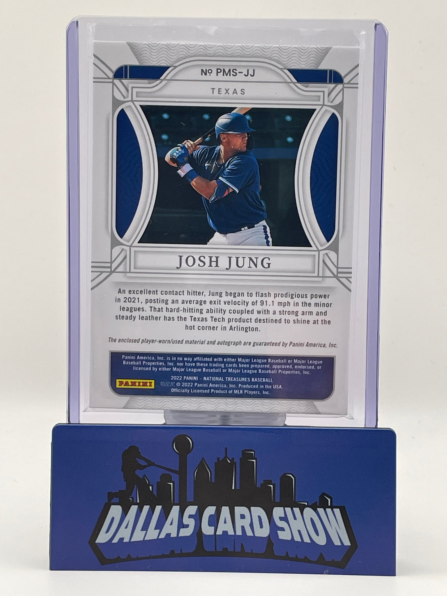 2022 Panini National Treasure #PMS-JJ Josh Jung Penmanship Autograph /99