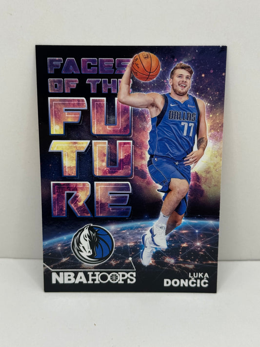 2018-19 Hoops Basketball Luka Doncic Rookie Faces Of The Future #3 Mavericks