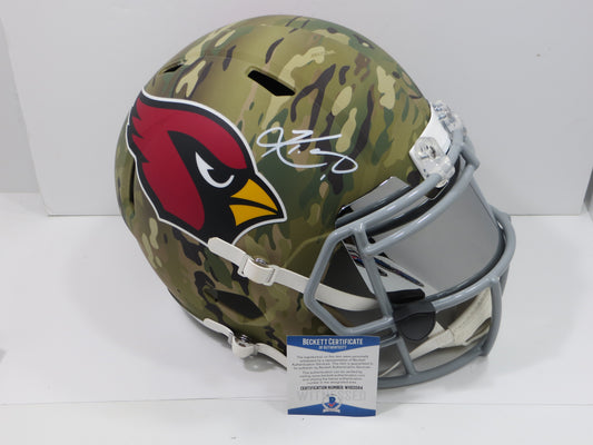 KYLER MURRAY Arizona Cardinals SIGNED RIDDELL FULL SIZE Camo HELMET w/Visor BAS
