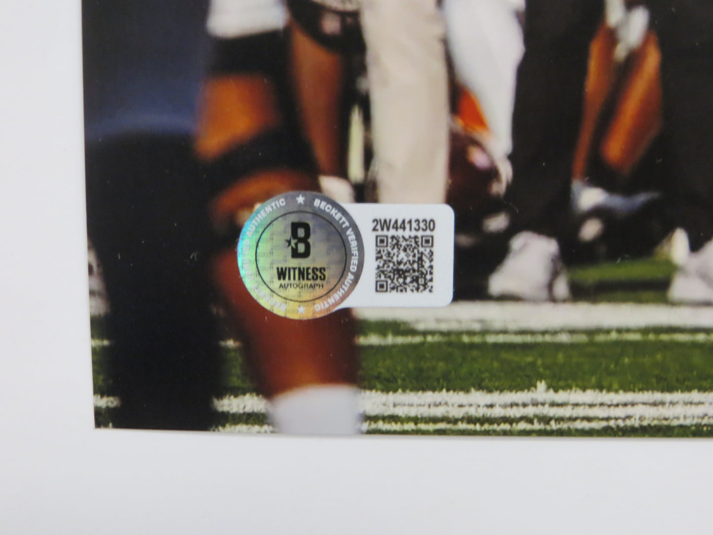 MALIK MUHAMMAD Texas Longhorns Burnt Orange Jersey SIGNED 8x10 PHOTO BAS