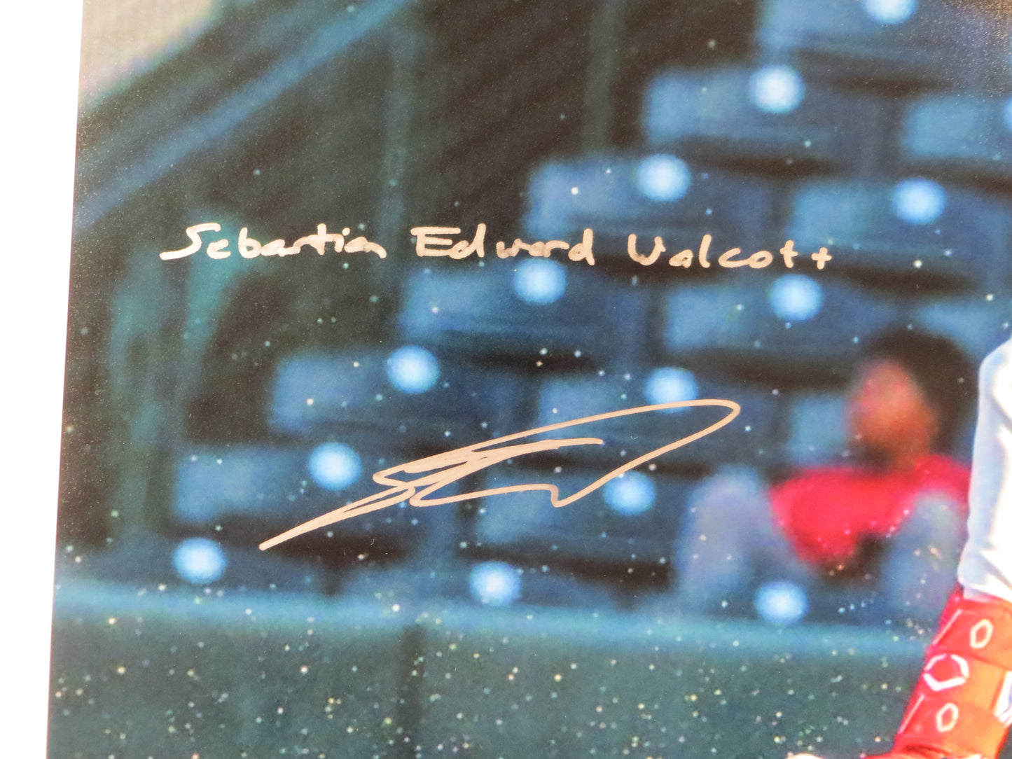SEBASTIAN WALCOTT Texas Rangers SIGNED 16x20 PHOTO with FULL NAME BAS COA
