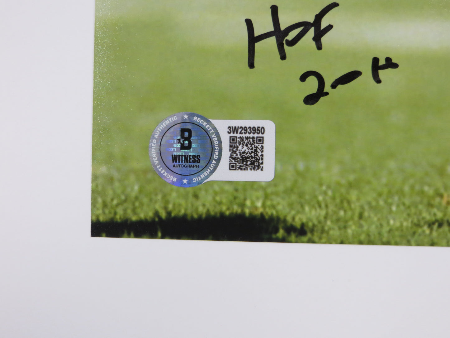 RICKEY JACKSON NEW ORLEANS SAINTS SIGNED 8x10 PHOTO w/HOF 2010 BAS COA