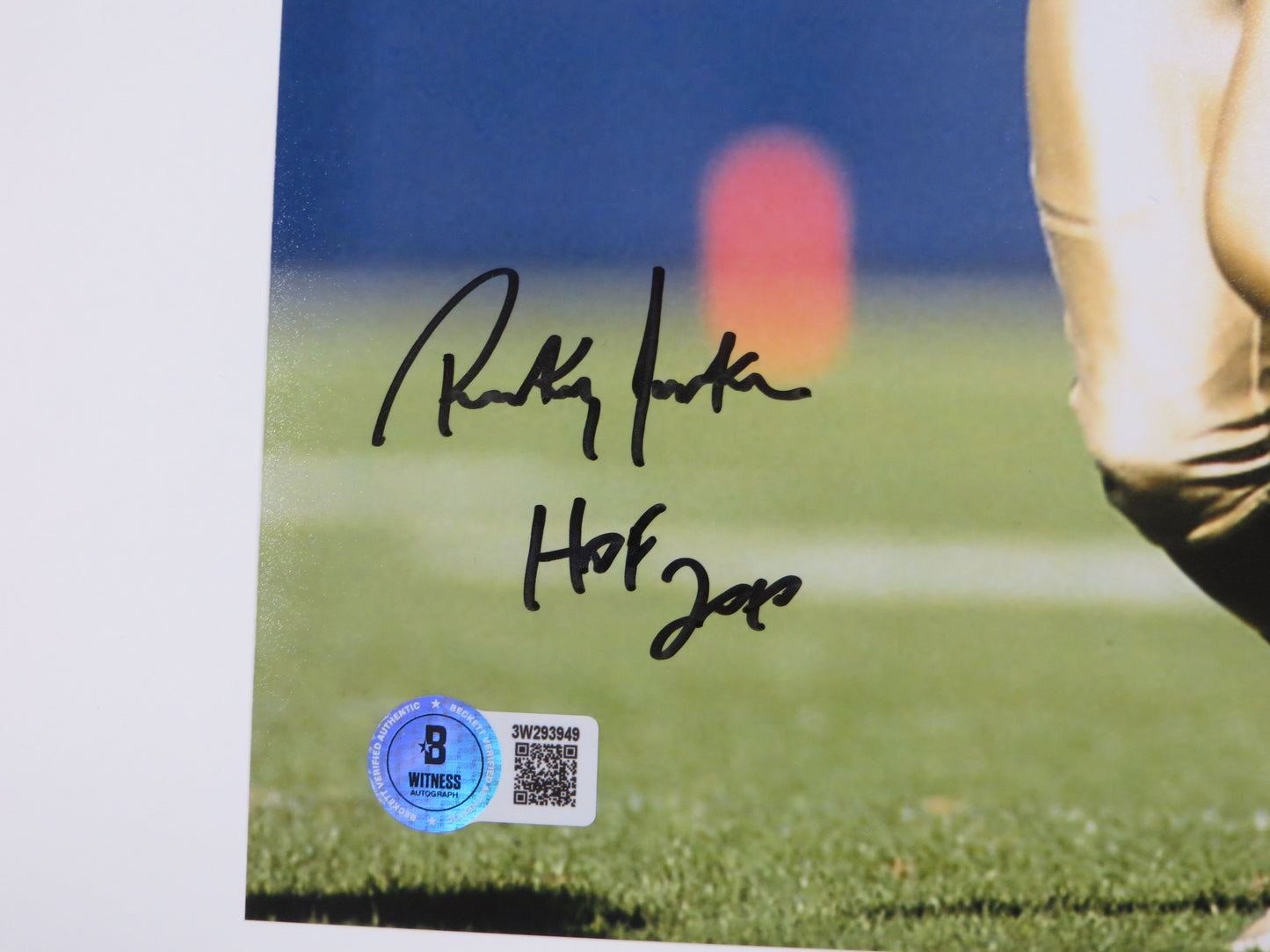 RICKEY JACKSON NEW ORLEANS SAINTS SIGNED 8x10 PHOTO w/HOF 2010 BAS COA