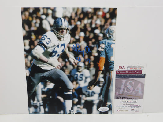 LARRY COLE Dallas Cowboys SIGNED 8x10 PHOTO w/SB VI JSA COA