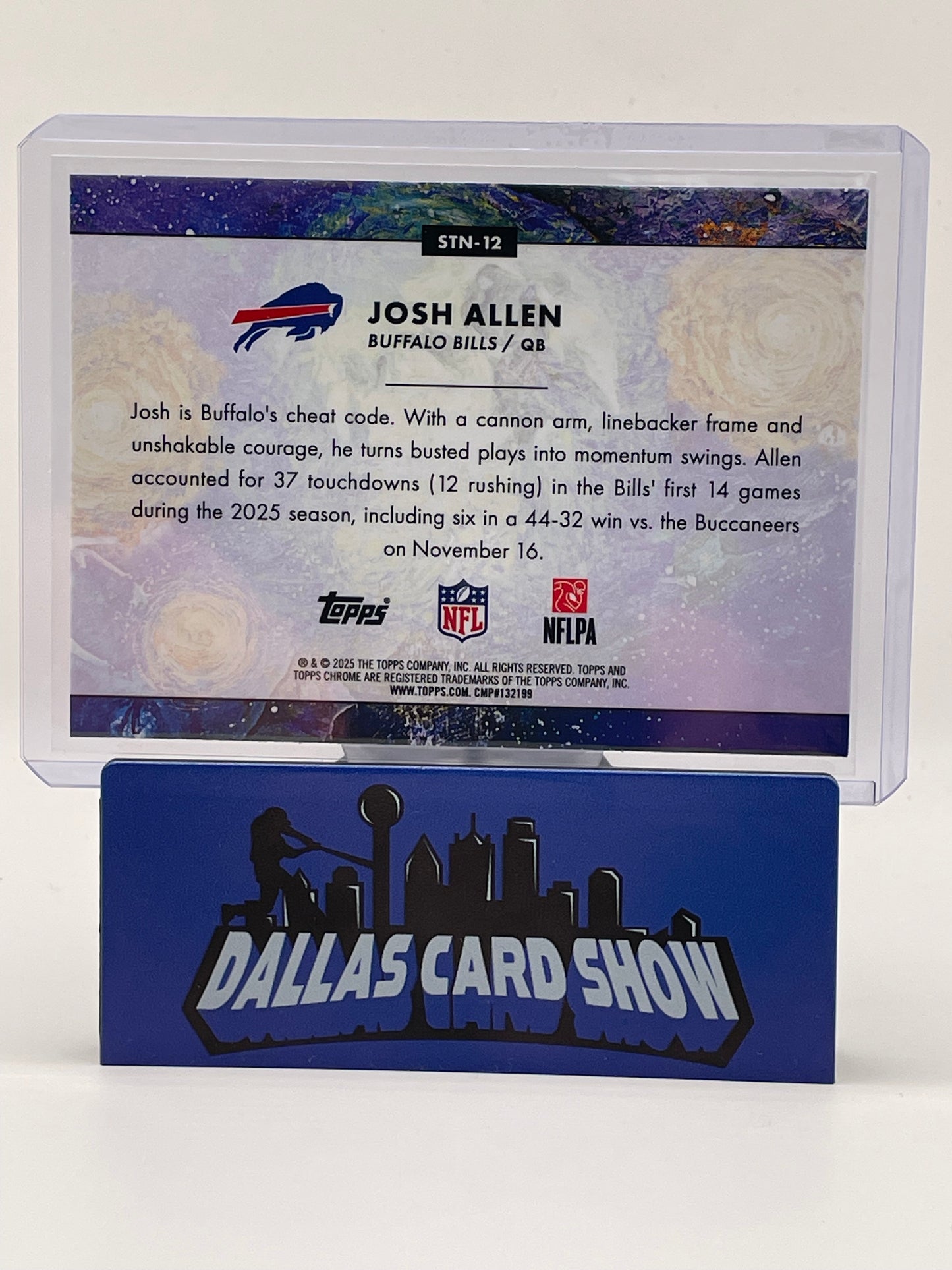 2025 Topps Chrome Comsic #STN-12 Josh Allen Starry Night