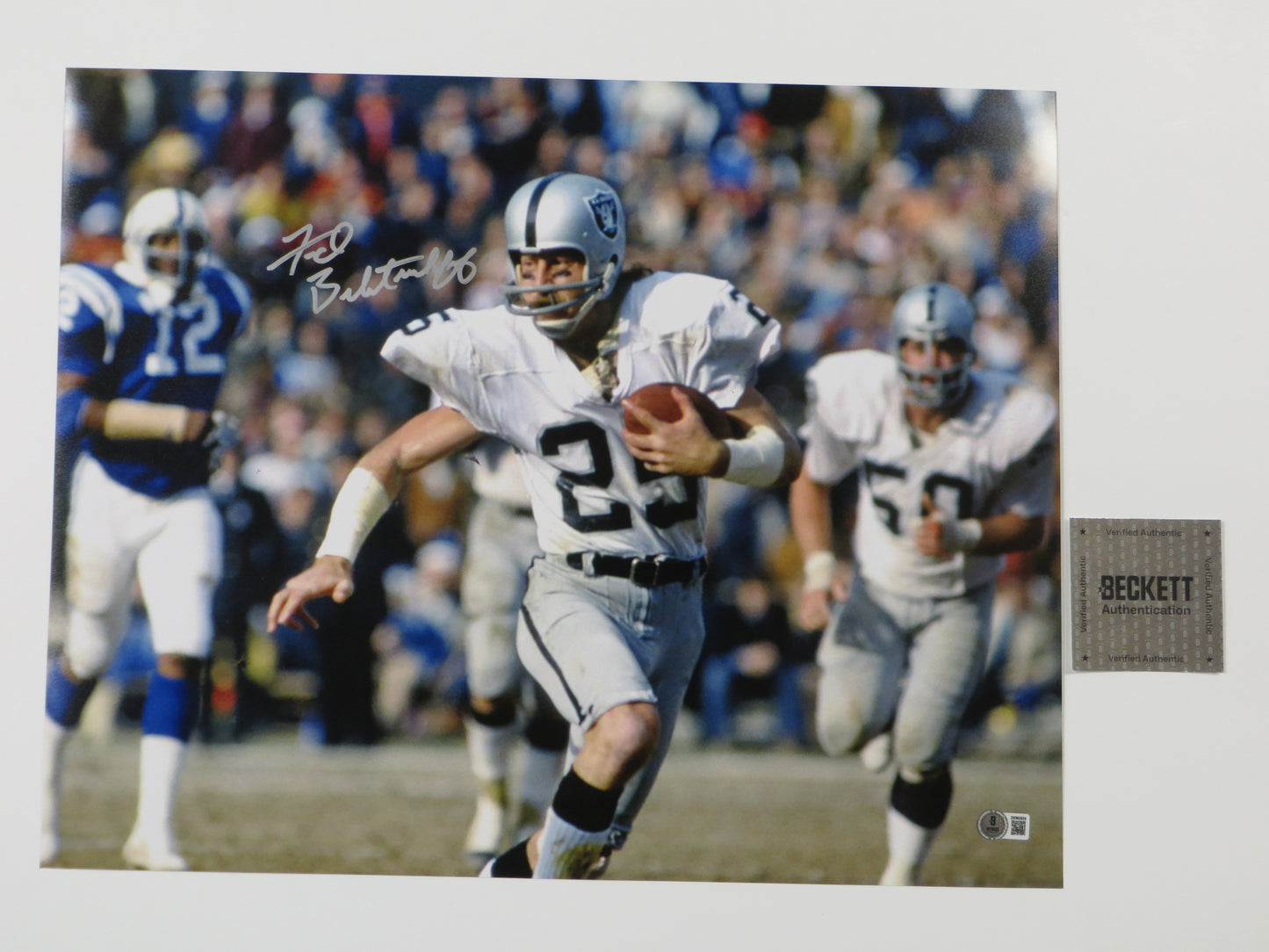 FRED BILETNIKOFF Oakland Raiders SIGNED 16x20 PHOTO FSU Seminoles BAS COA