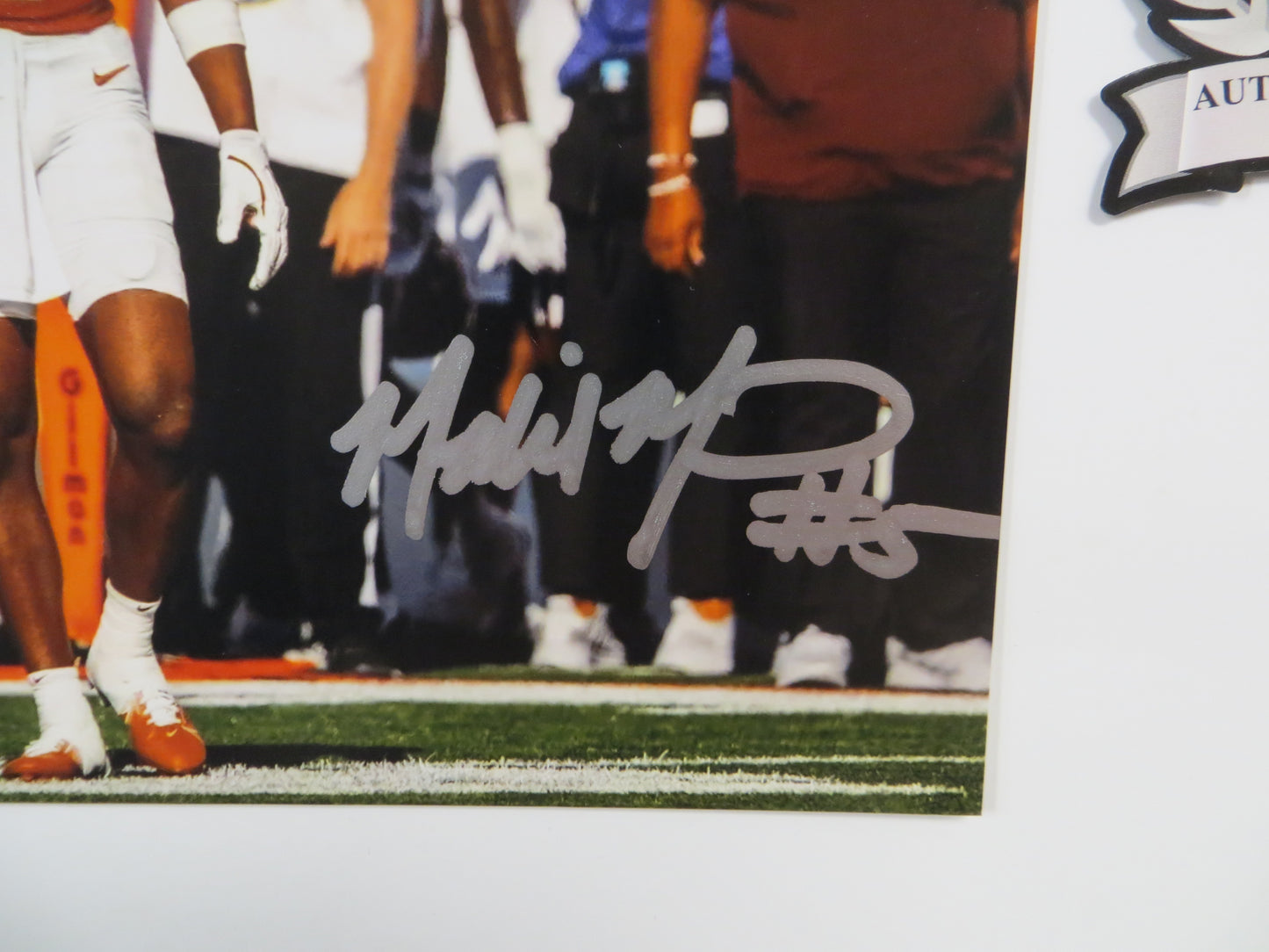 MALIK MUHAMMAD Texas Longhorns Burnt Orange Jersey SIGNED 8x10 PHOTO BAS COA