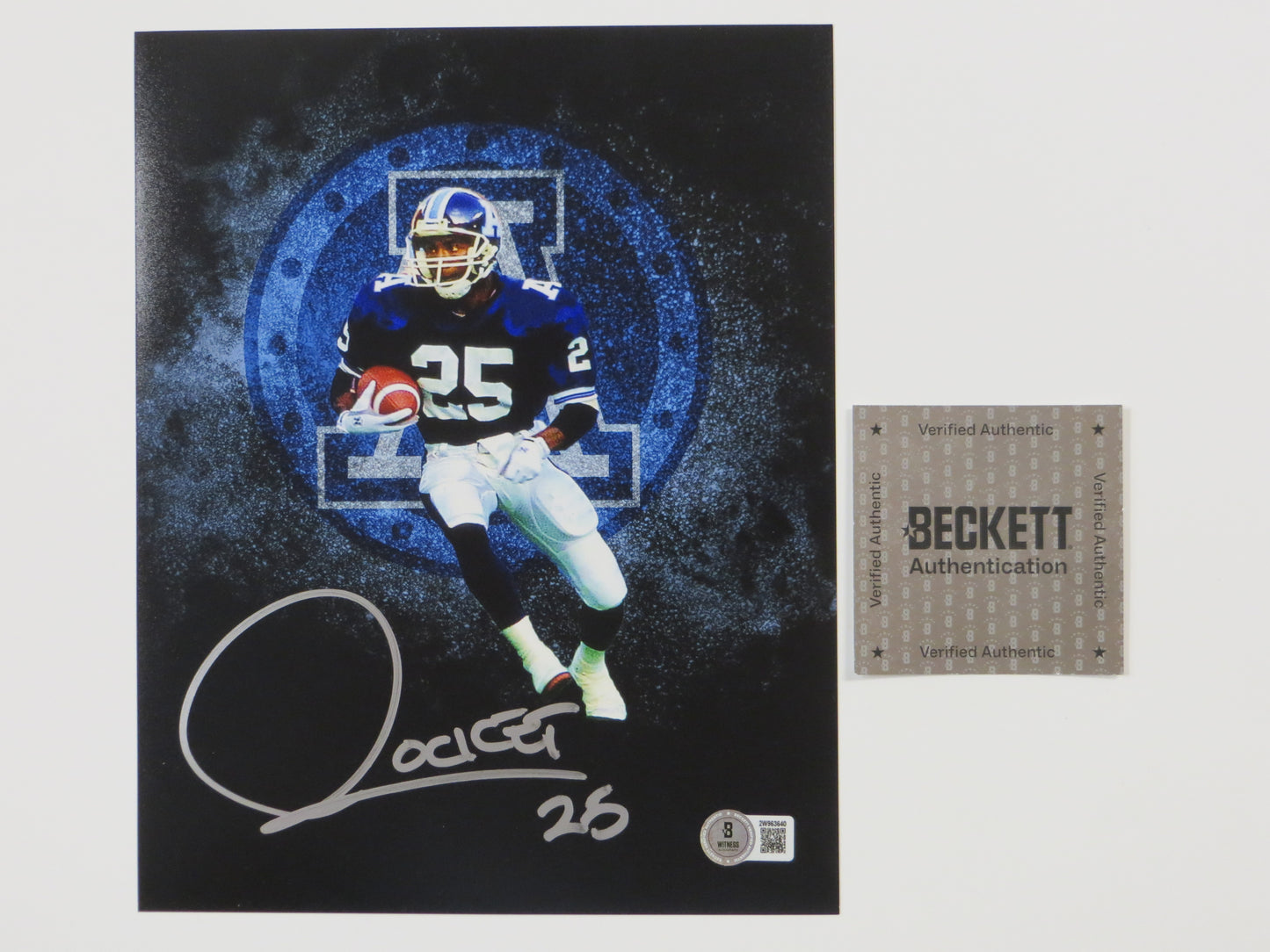RAGHIB "ROCKET" ISMAIL Toronto Argonauts Logo SIGNED 8x10 PHOTO BAS COA