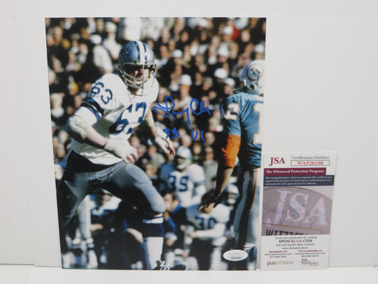LARRY COLE Dallas Cowboys SIGNED 8x10 PHOTO w/SB VI JSA COA