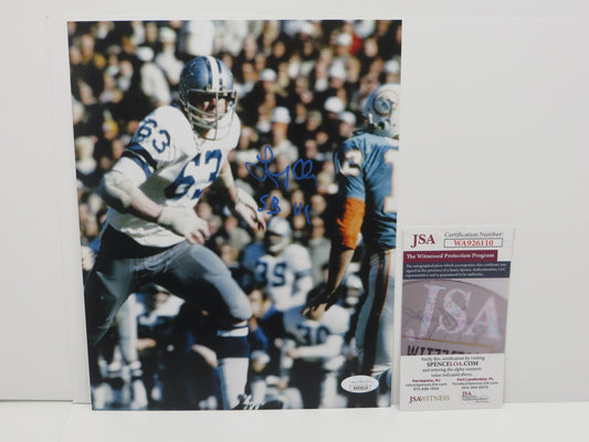 LARRY COLE Dallas Cowboys SIGNED 8x10 PHOTO w/SB VI JSA COA