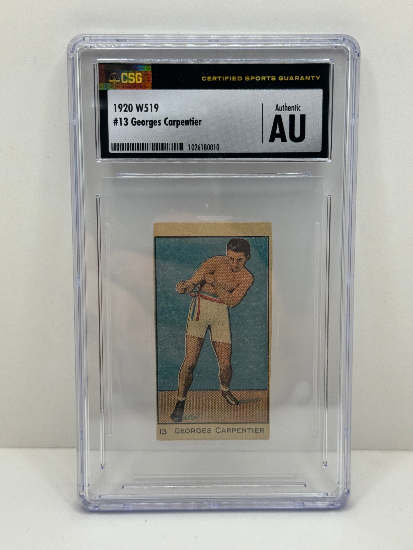 1920 W519 Georges Carpentier #13 CSG Authentic