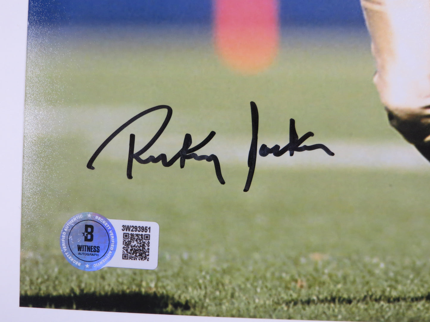 RICKEY JACKSON NEW ORLEANS SAINTS SIGNED 8x10 PHOTO Pitt Panthers BAS COA