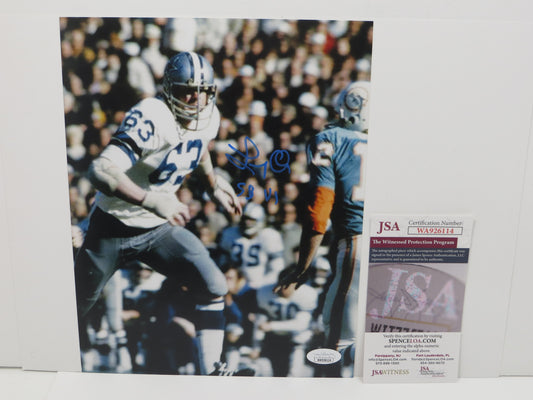 LARRY COLE Dallas Cowboys SIGNED 8x10 PHOTO w/SB VI JSA COA