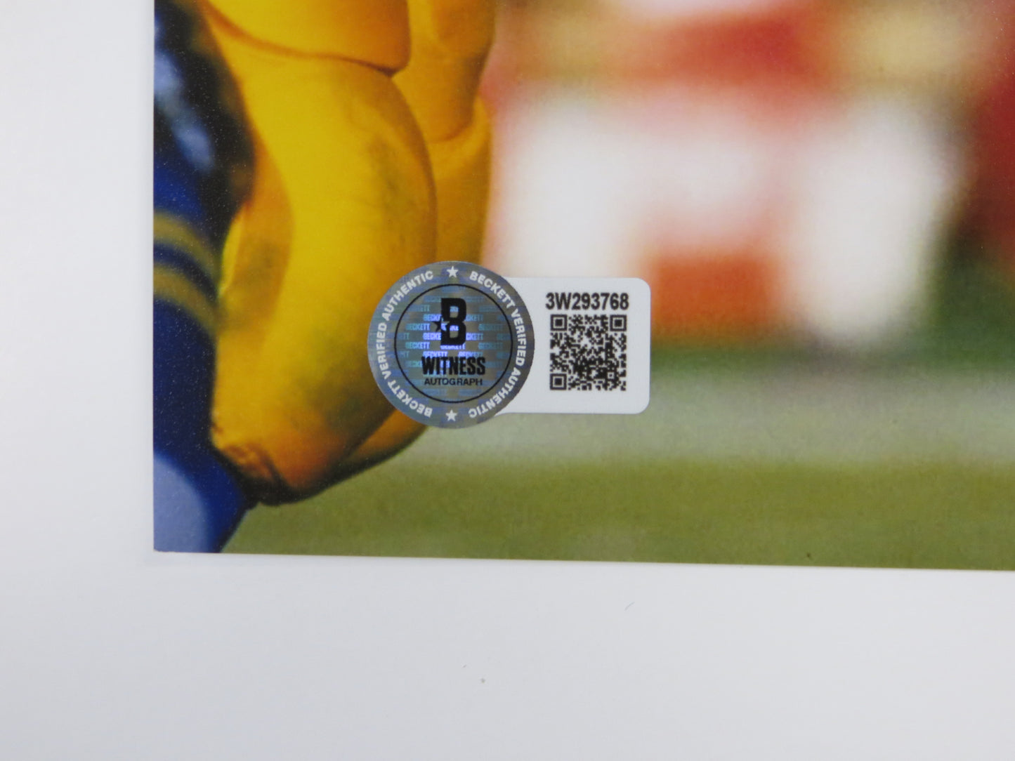 RICKEY JACKSON NEW ORLEANS SAINTS SIGNED 8x10 PHOTO vs RAMS w/HOF2010 BAS