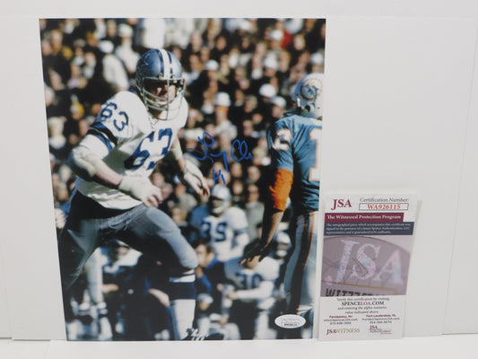 LARRY COLE Dallas Cowboys SIGNED 8x10 PHOTO w/SB VI JSA COA