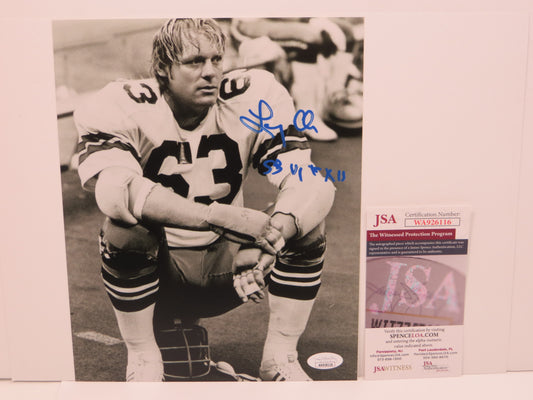 LARRY COLE Dallas Cowboys SIGNED 8x10 PHOTO w/SB VI & XII JSA COA
