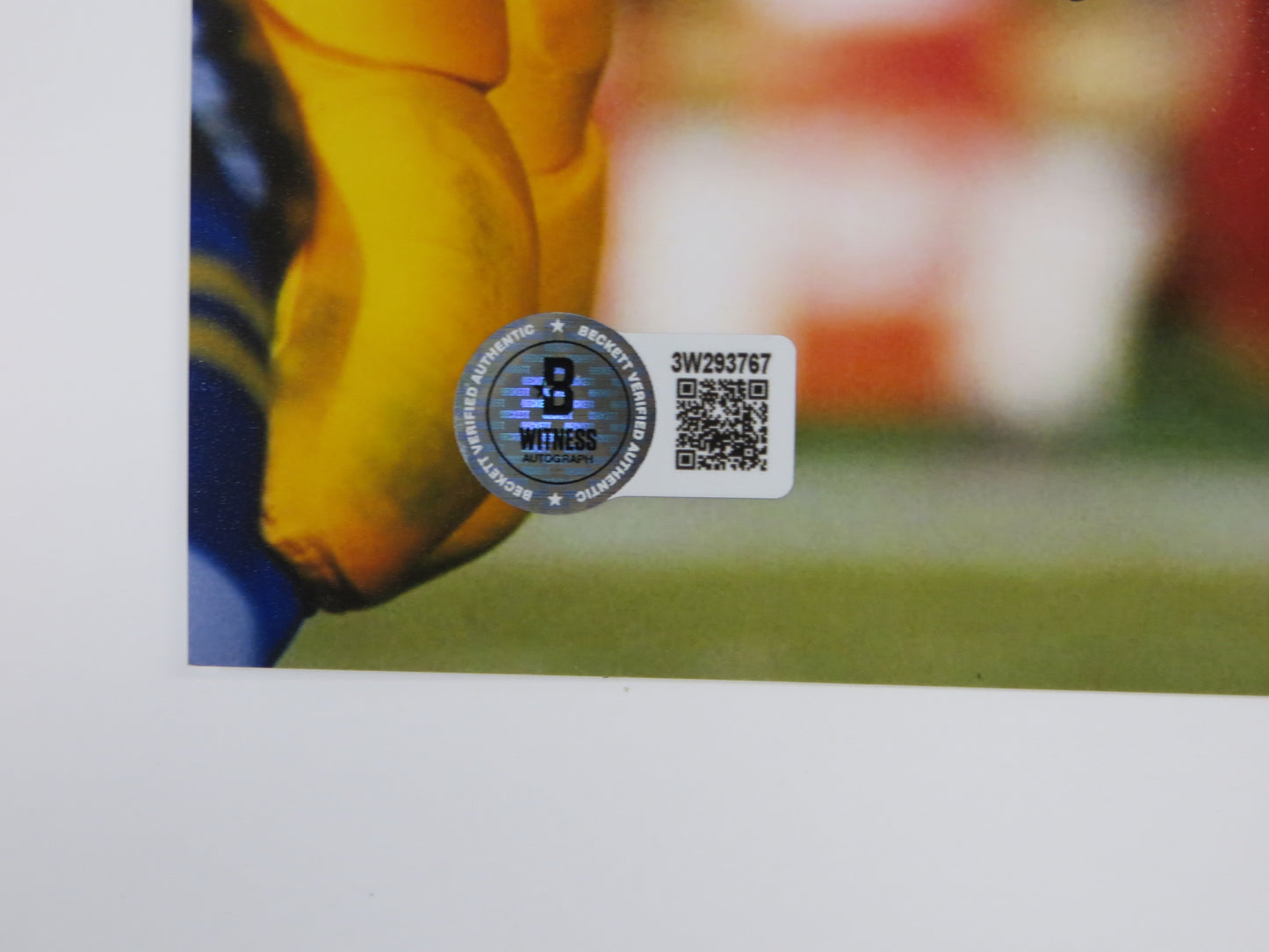 RICKEY JACKSON NEW ORLEANS SAINTS SIGNED 8x10 PHOTO vs RAMS w/HOF2010 BAS