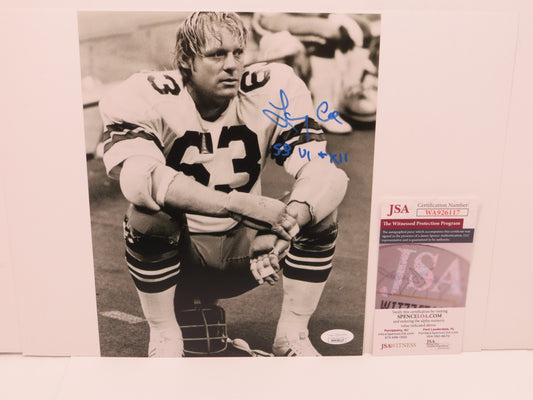 LARRY COLE Dallas Cowboys SIGNED 8x10 PHOTO w/SB VI & XII JSA COA