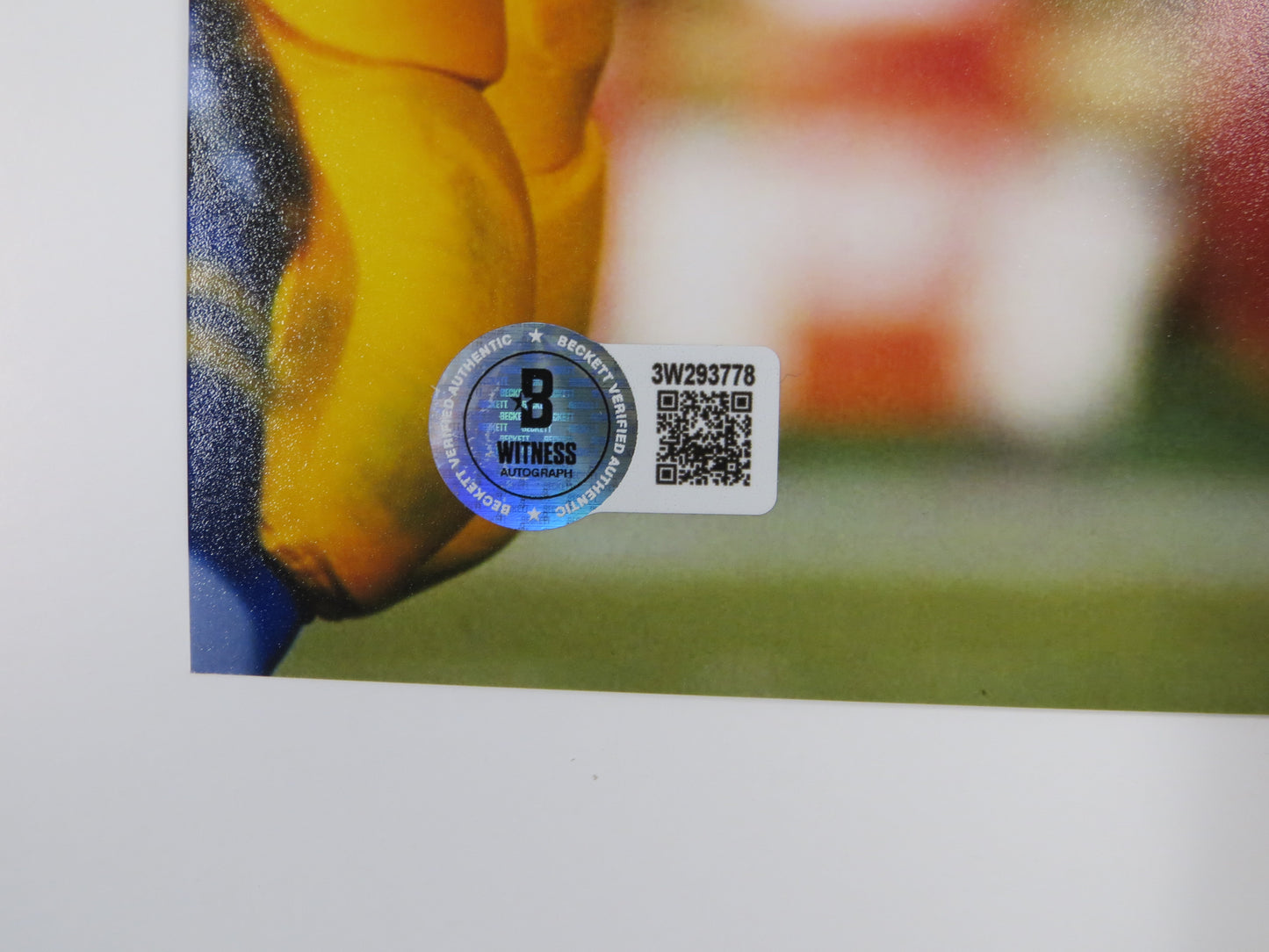 RICKEY JACKSON NEW ORLEANS SAINTS SIGNED 8x10 PHOTO v RAMS w/HOF2010 BAS