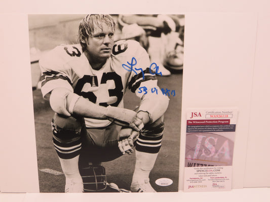 LARRY COLE Dallas Cowboys SIGNED 8x10 PHOTO w/SB VI & XII JSA COA