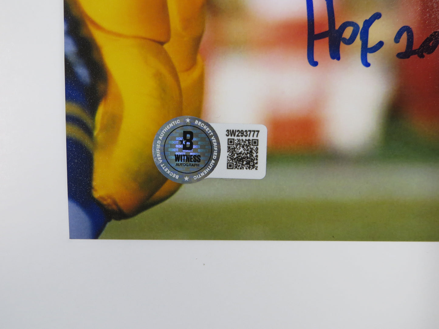 RICKEY JACKSON NEW ORLEANS SAINTS SIGNED 8x10 PHOTO v RAMS w/HOF2010 BAS