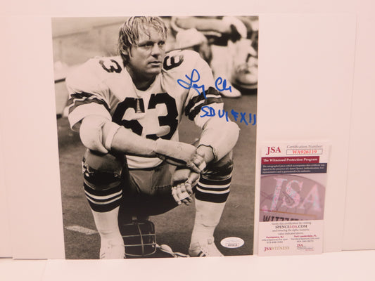 LARRY COLE Dallas Cowboys SIGNED 8x10 PHOTO w/SB VI & XII JSA COA