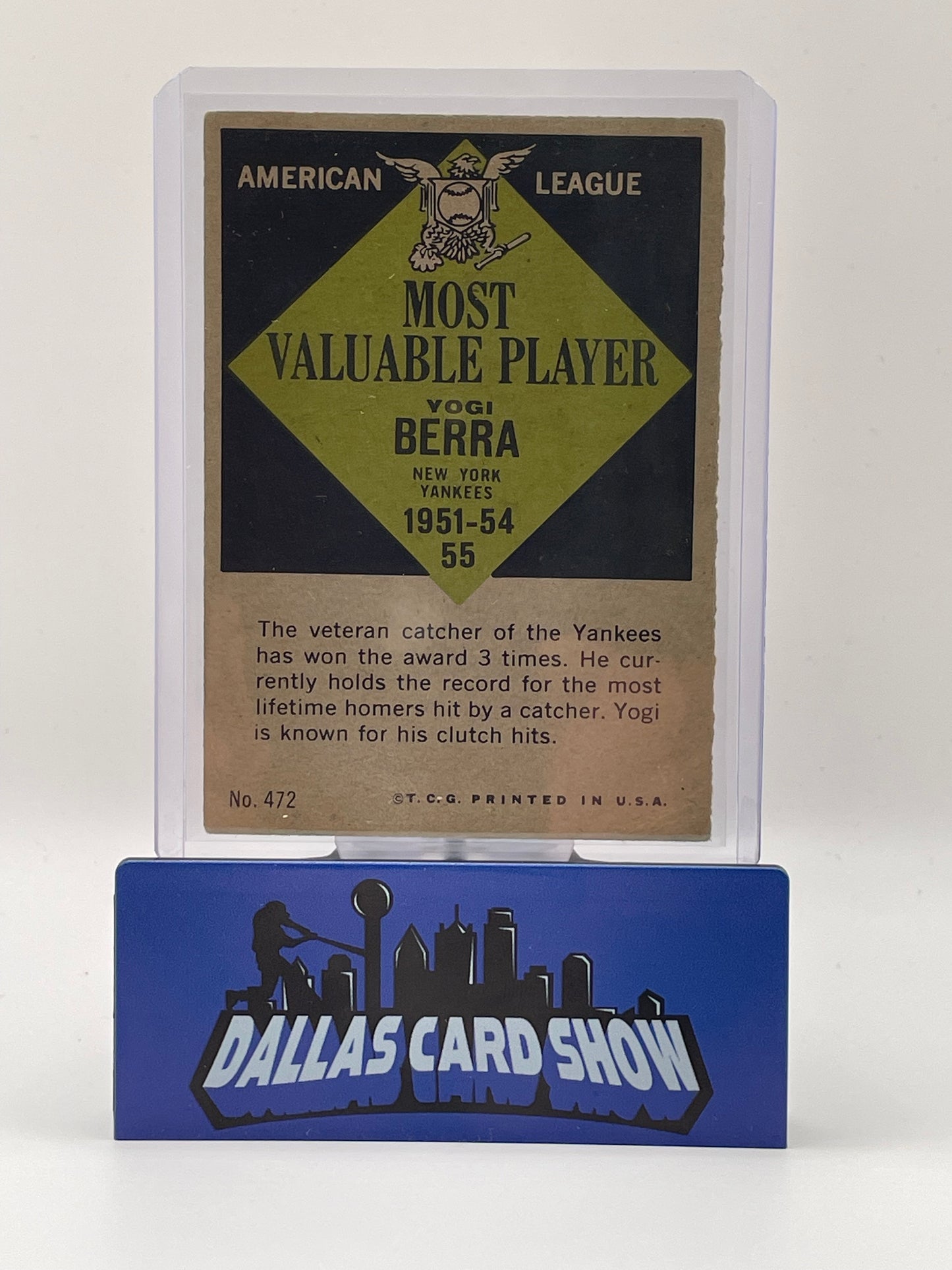 1961 Topps - Most Valuable Players Yogi Berra #472
