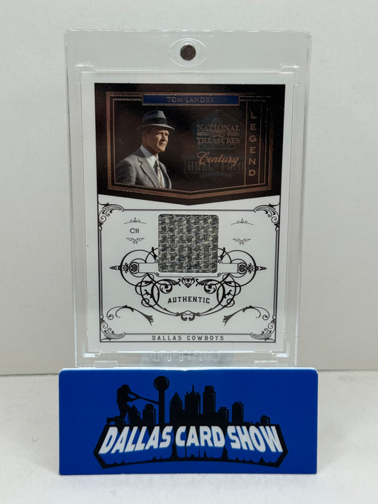 2011 Panini National Treasure #153 Tom Landry Legend Memorabilia Dallas Cowboys