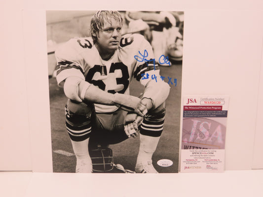 LARRY COLE Dallas Cowboys SIGNED 8x10 PHOTO w/SB VI & XII JSA COA