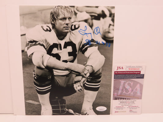 LARRY COLE Dallas Cowboys SIGNED 8x10 PHOTO w/SB VI & XII JSA COA