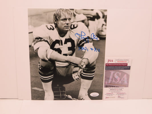 LARRY COLE Dallas Cowboys SIGNED 8x10 PHOTO w/SB VI & XII JSA COA