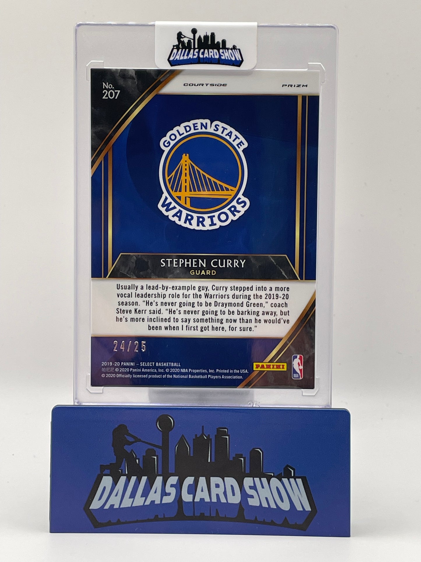 2019-20 Panini Select Fast Break #207 Stephen Curry Blue /25