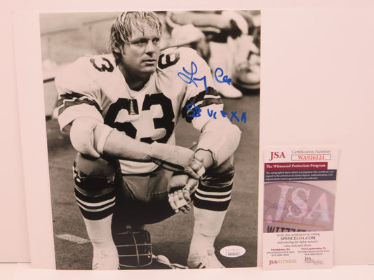 LARRY COLE Dallas Cowboys SIGNED 8x10 PHOTO w/SB VI & XII JSA COA