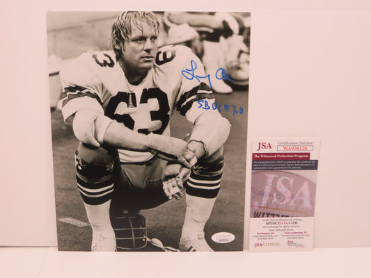 LARRY COLE Dallas Cowboys SIGNED 8x10 PHOTO w/SB VI & XII JSA COA