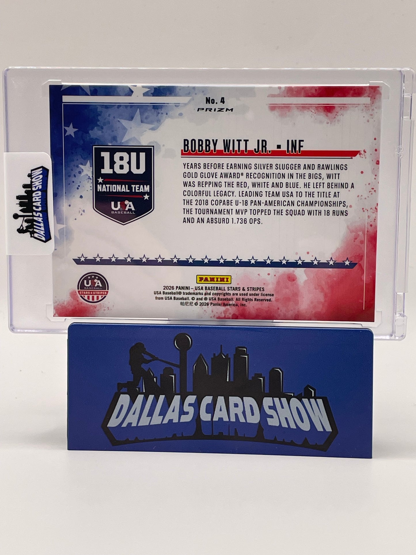 2026 Panini USA Stars & Stripes #4 Bobby Witt Jr ColorBlast