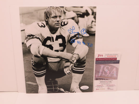 LARRY COLE Dallas Cowboys SIGNED 8x10 PHOTO w/SB VI & XII JSA COA