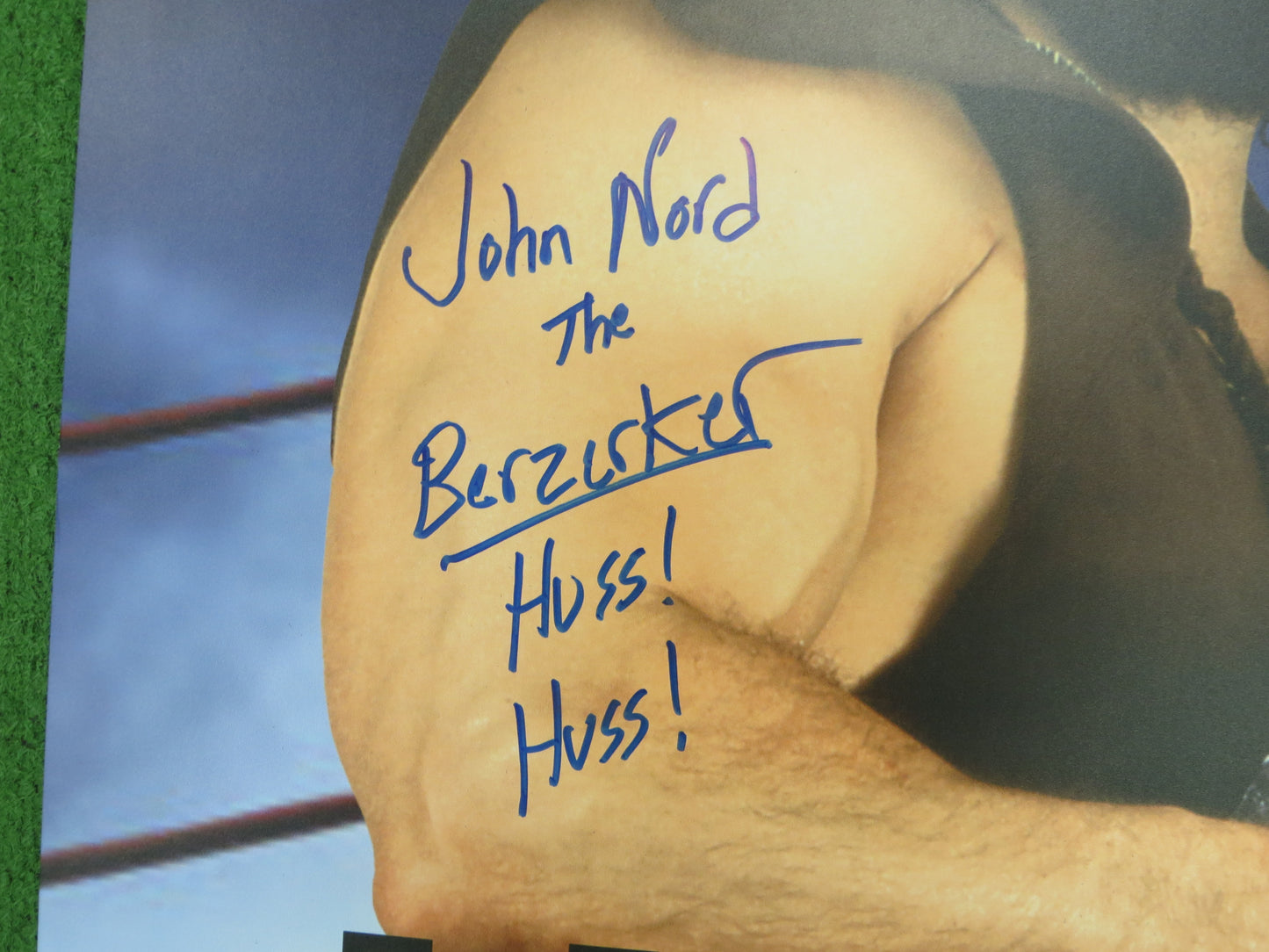 JOHN NORD The Berzerker SIGNED 24x36 Investabilia Dallas Card Show FOAM BOARD BAS