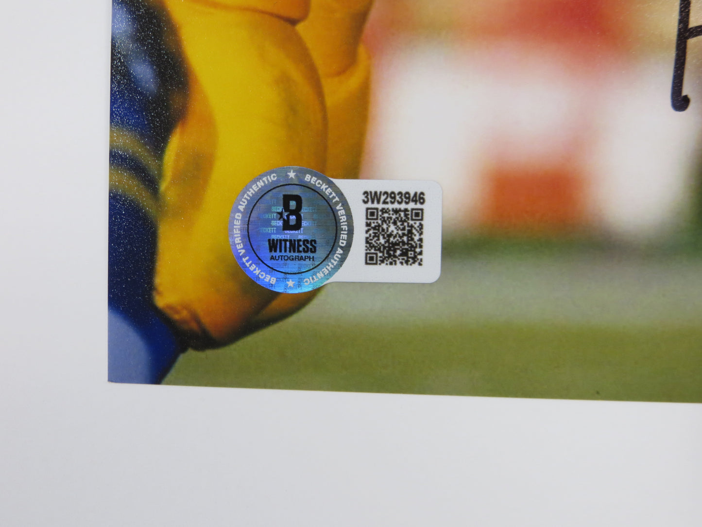 RICKEY JACKSON NEW ORLEANS SAINTS SIGNED 8x10 PHOTO vs RAMS w/HOF2010 BAS