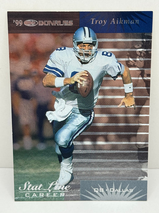 1999 Donruss Troy Aikman #/141 #32 Dallas Cowboys