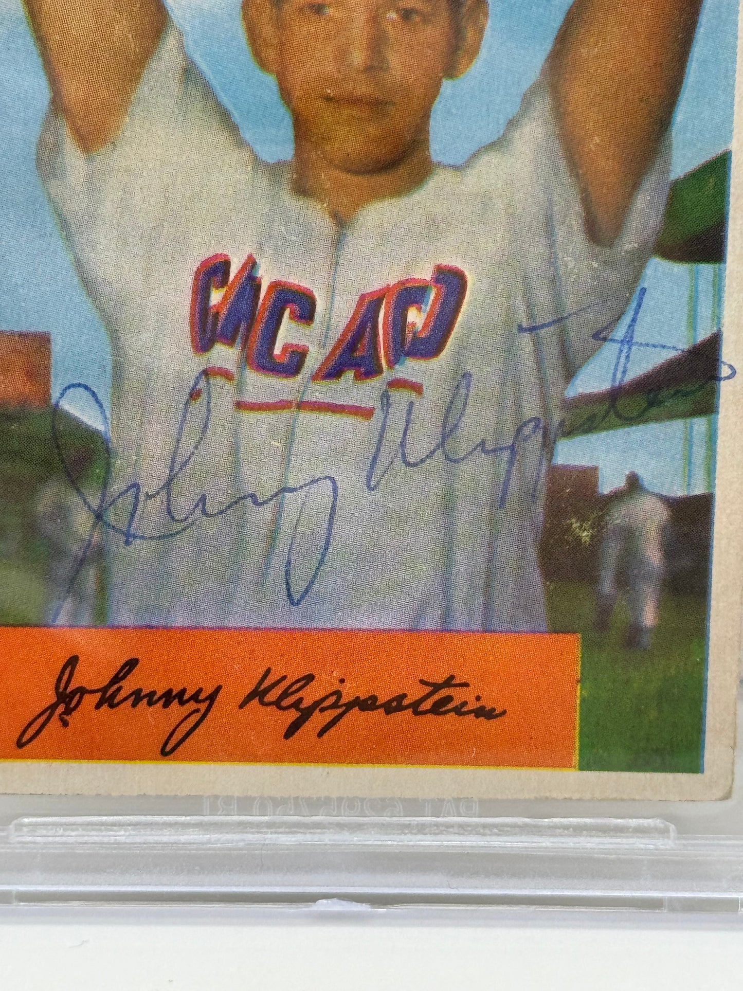 1955 Bowman Johnny Klippstein #29 Auto Beckett Authentic Deceased in 2003