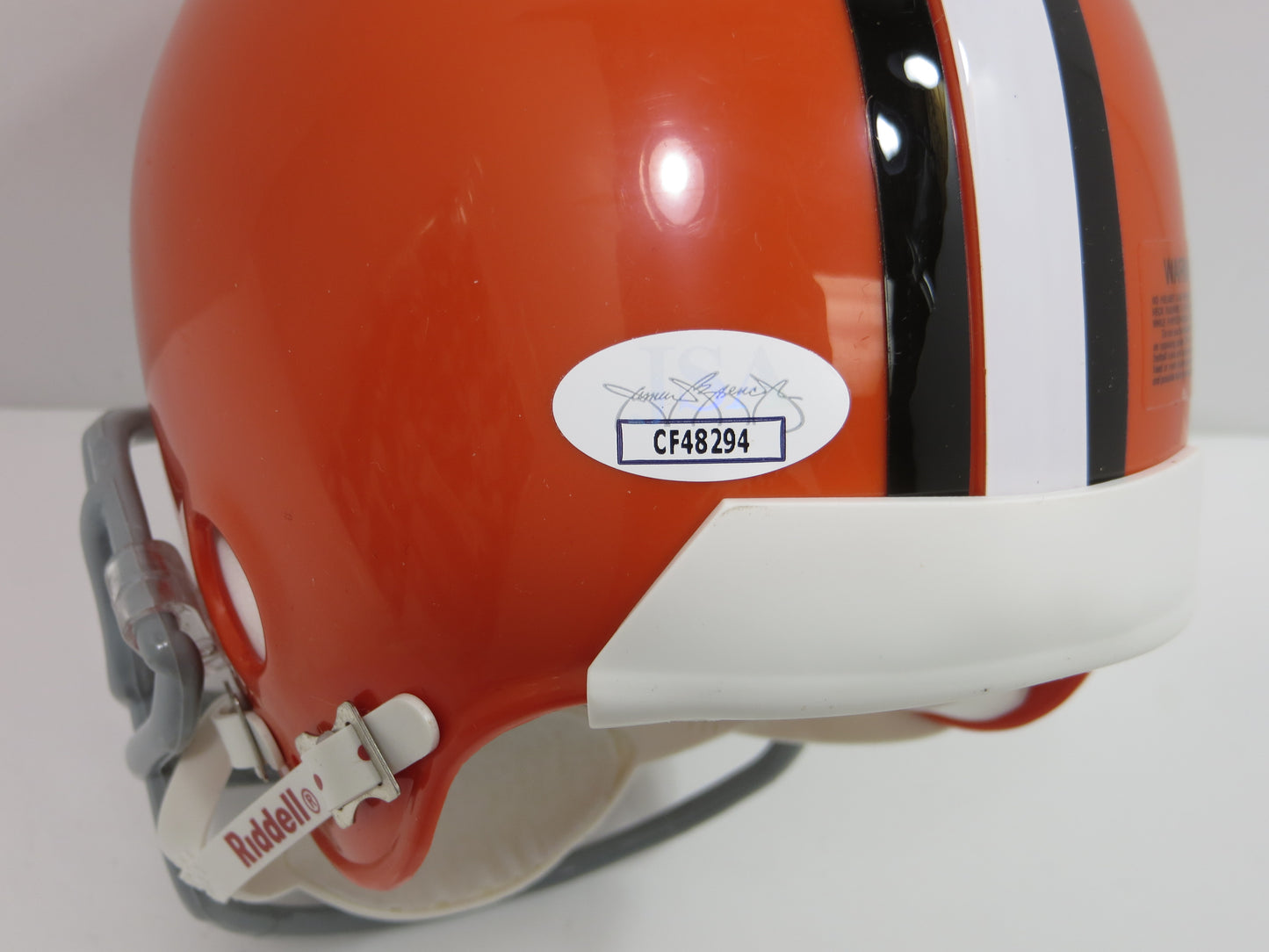 COLT McCOY SIGNED CLEVELAND BROWNS Mini Helmet TEXAS UT LONGHORNS JSA COA