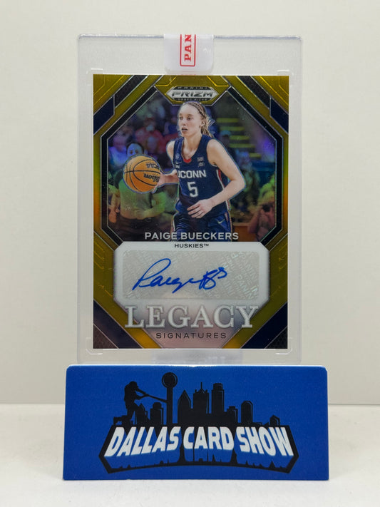 2024 Panini Prizm Draft Picks #LS-BUE Paige Bueckers Gold Legacy Autograph /10