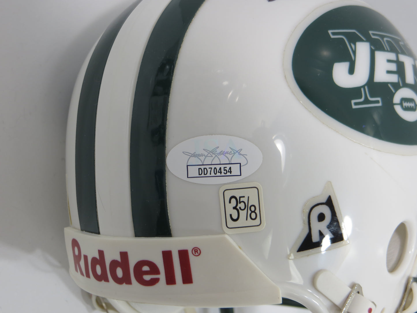 ABNER HAYNES SIGNED NEW YORK JETS Mini Helmet Dallas Texans UNT Mean Green JSA