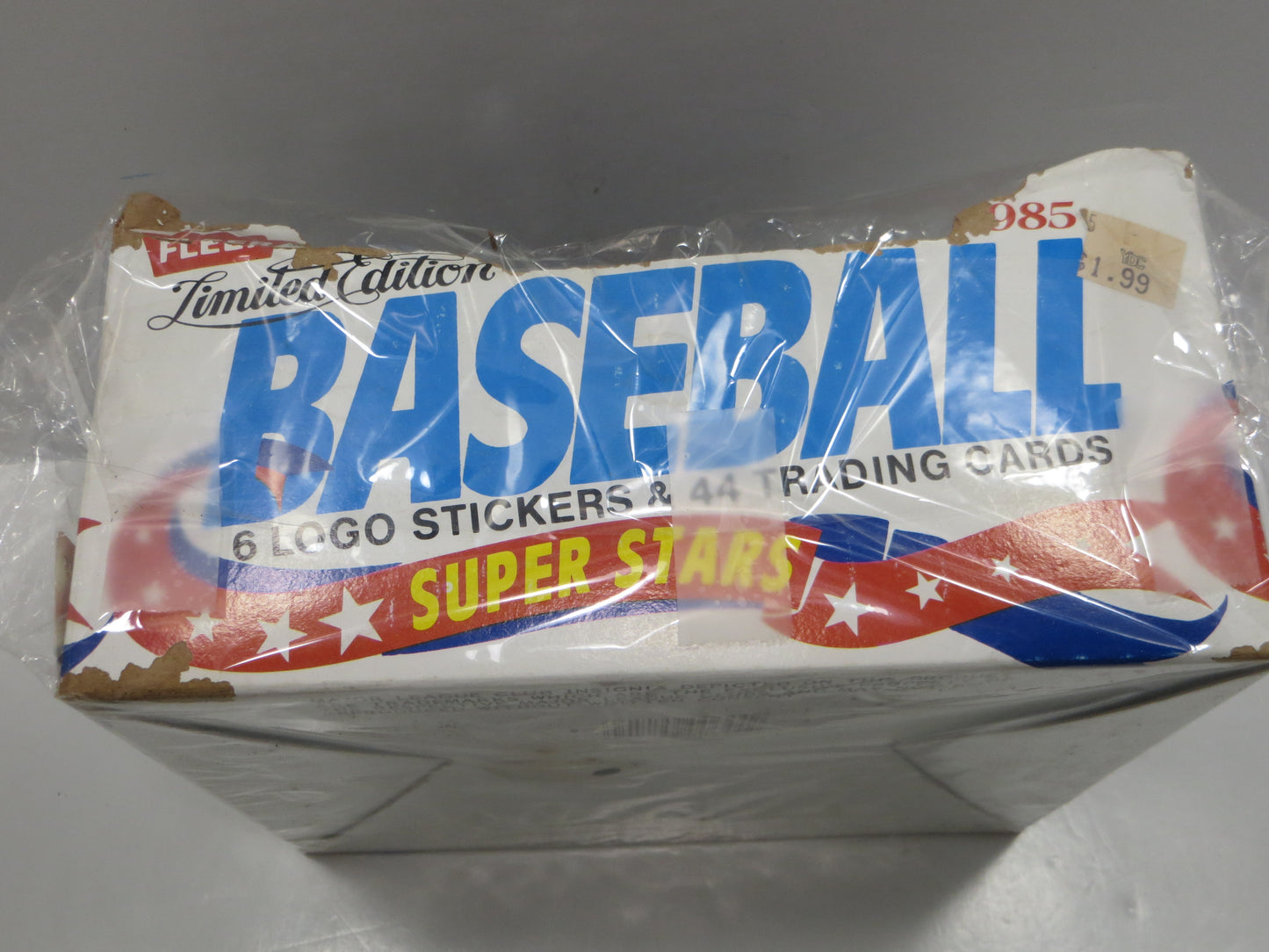 1985 FLEER BASEBALL SUPER STARS EMPTY BOX
