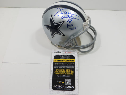 DARREN WOODSON SIGNED DALLAS COWBOYS Mini Helmet ASU Sun Devils w/ROH 2015 JSA