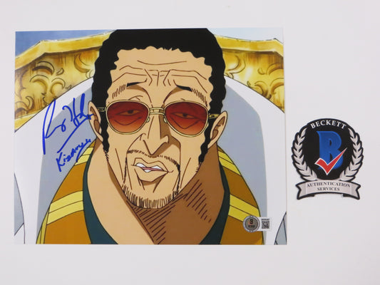 RAY HURD ONE PIECE - KIZARU SIGNED w/Kizaru INSCRIPTION 8x10 PHOTO BAS COA