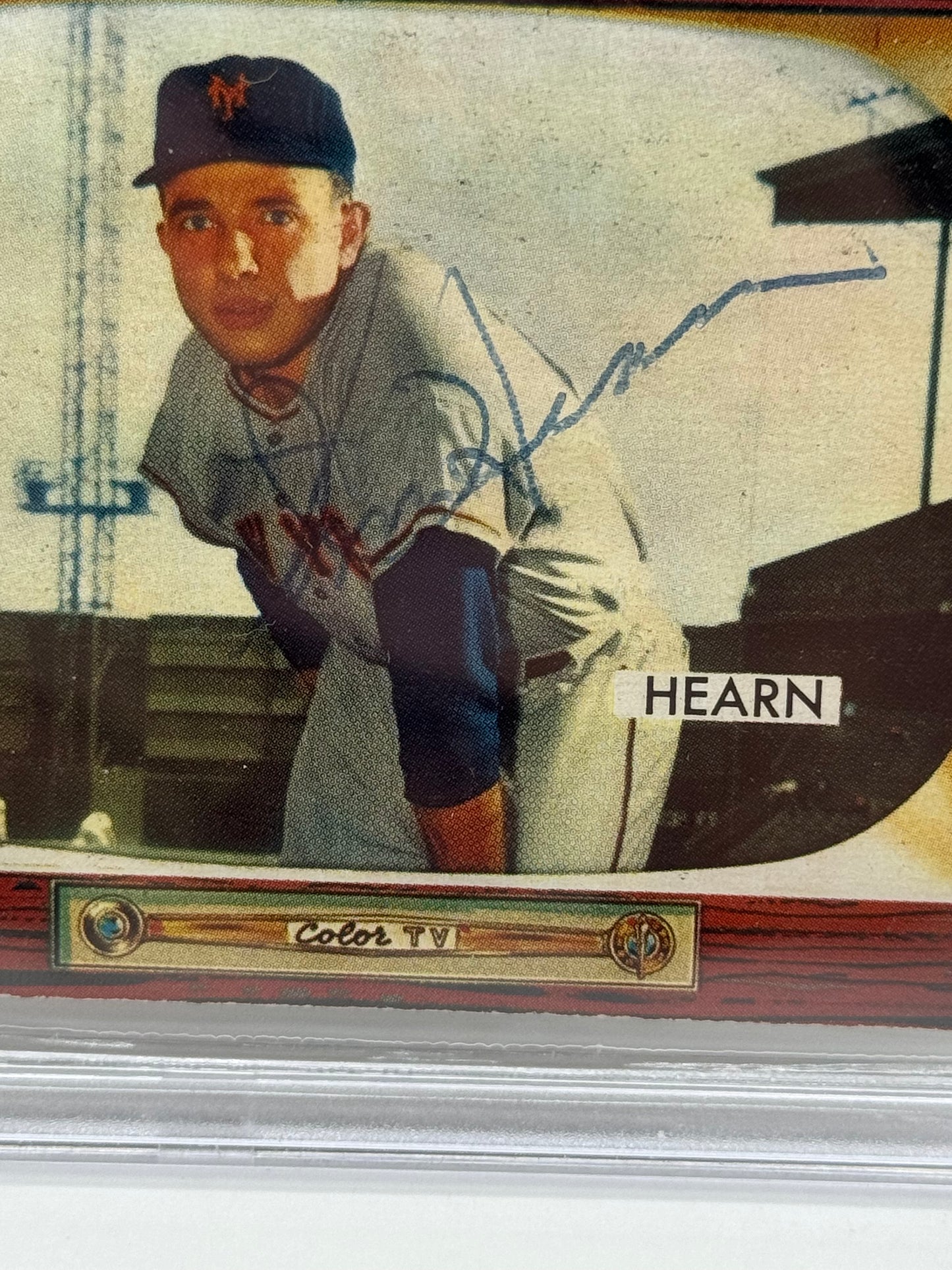 1955 Bowman Jim Hearn #220 Auto Beckett Authentic Deceased in 1998
